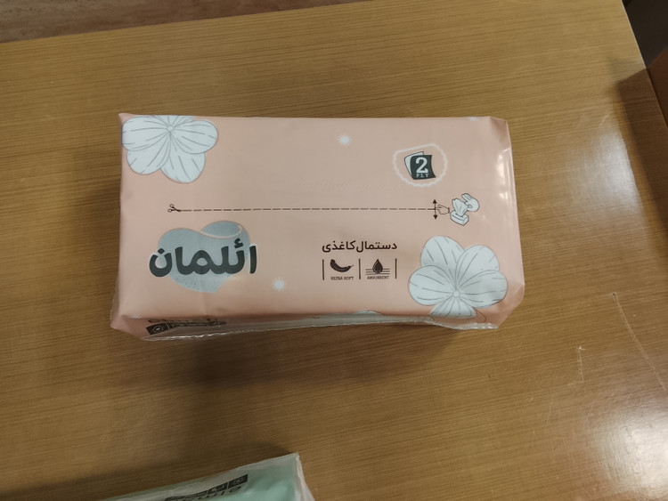 دستمال کاغذی ائلمان پک ۴ عددی ۵۰۰ برگ